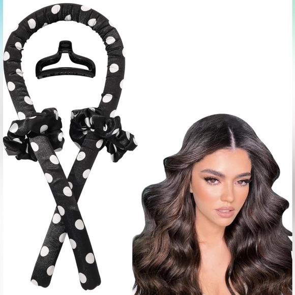 🌻4/$20 Heatless Black Satin Polka Dot Headband Curler Kit For Women
New Product - Picture 2 of 7